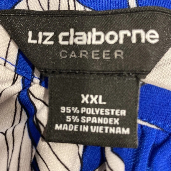 G womens Liz Claiborne floral sleeveless stretch plus size top XXL - Picture 3 of 3